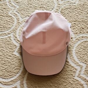 Lululemon Fast And Free Run Hat *Woven Air In Strawberry Milkshake NWT